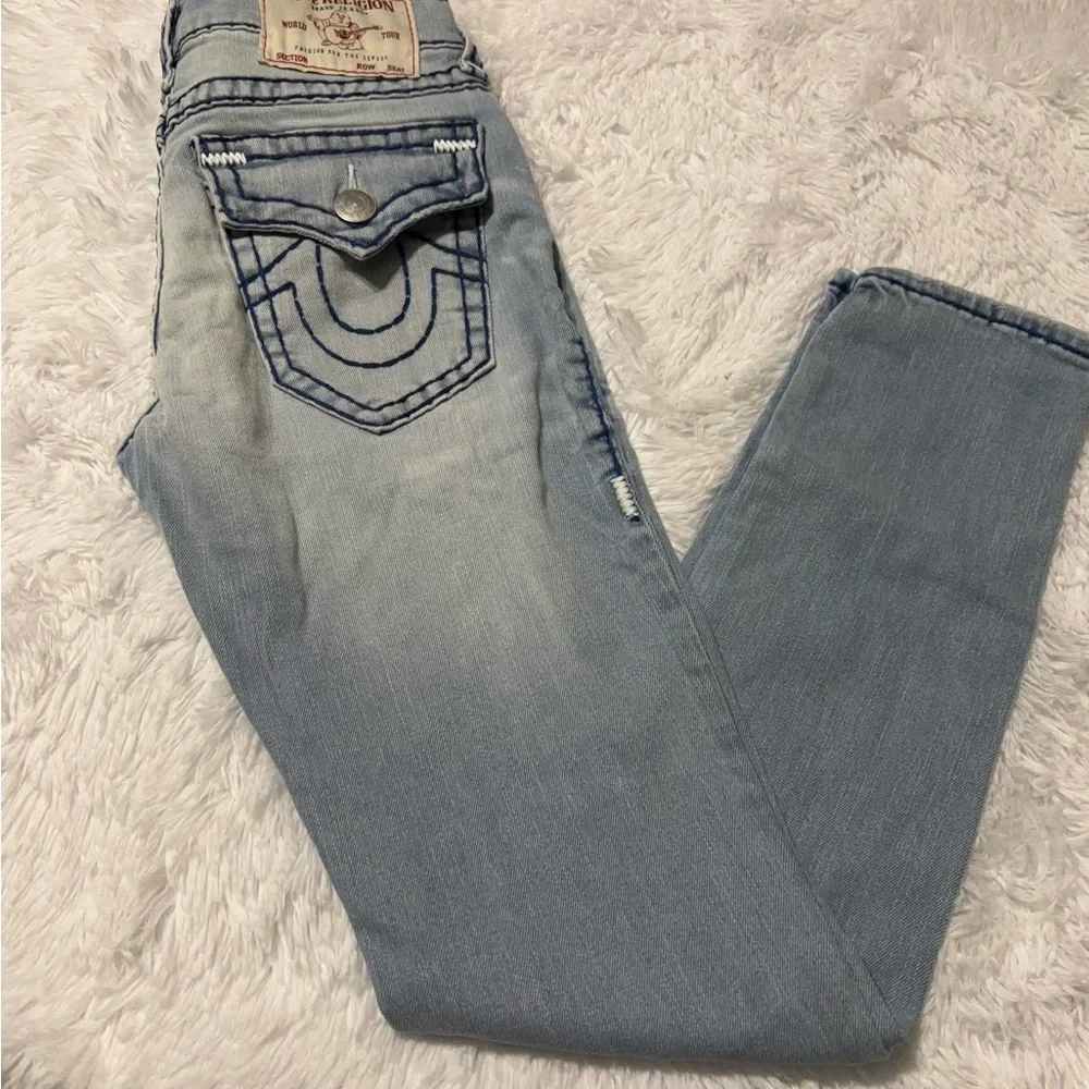 True Religion Men's Slim Jeans - Sky Blue